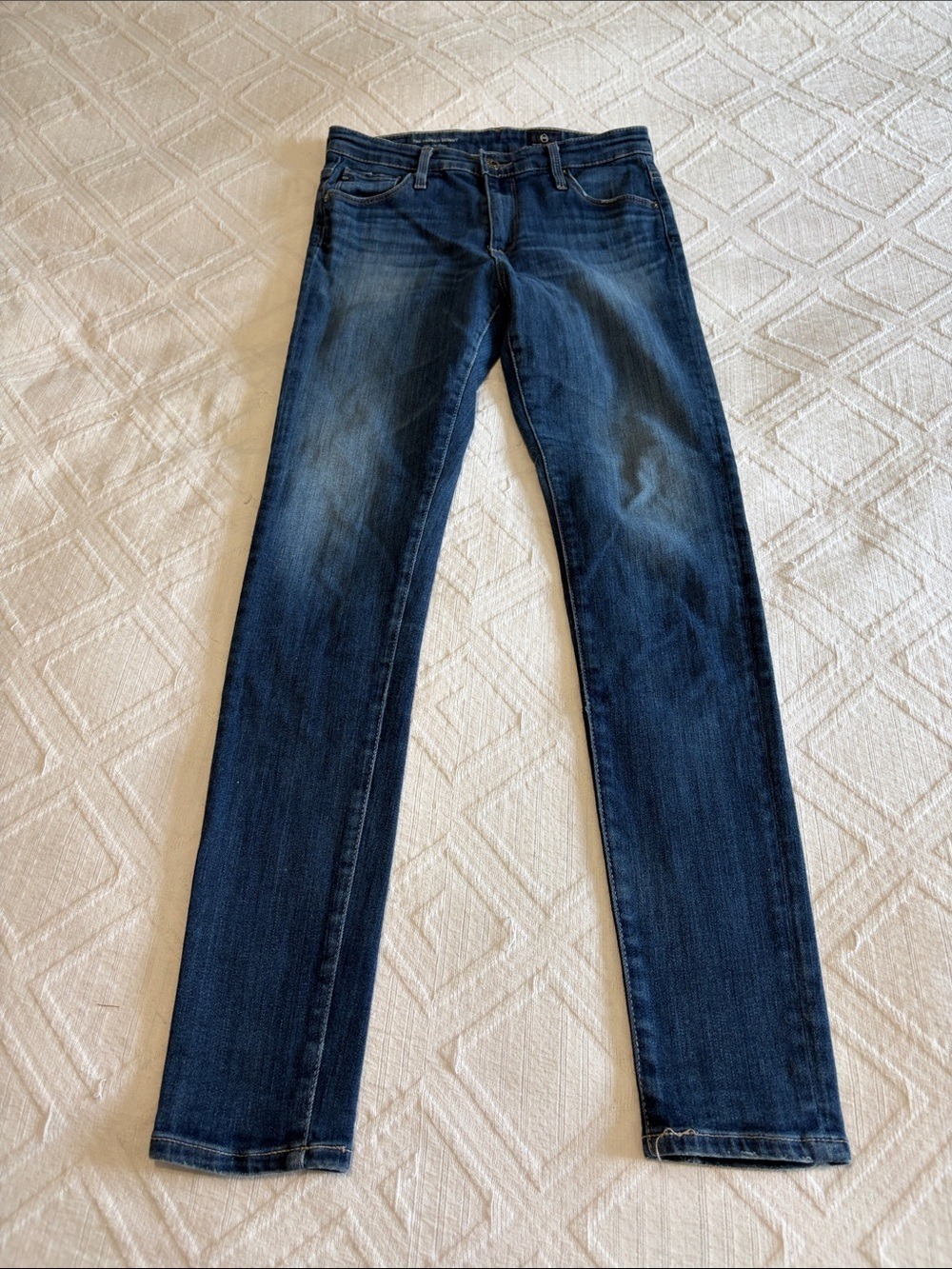 AG Adriano Goldschmied Farrah Skinny Jeans Dark Blue Size 27
